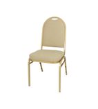 Steel Banqueting Chair with Neutral Cloth (Pack of 4) - GR360