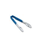 E7101B Stainless Steel Springless Tongs Blue 240mm