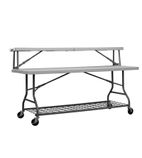 DW167 Buffet Table Top Shelf 1840mm Grey