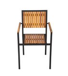 DS151 Steel & Acacia Wood ArmChair (Pack of 4)