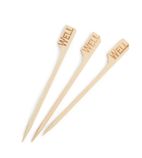 Image of GE899 Biodegradable Bamboo Steak Markers Well (Pack of 100)