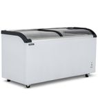 BDF52 520 Ltr Curved Glass Lid Commercial Chest Freezer