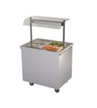 Image of BM20MSG 945mm Wide Mobile Hot Cupboard With Bain Marie Top And Heated Gantry