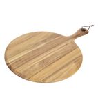 GM308 Acacia Wood Round Pizza Paddle Board 330mm