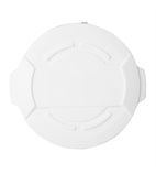 Image of GG795 Polypropylene Round Ingredient Bin Lid White Fits 38 Ltr Bin