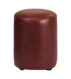 FT453 Cylinder Faux Leather Bar Stool Garnet (Pack of 2)
