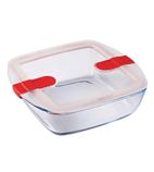FC365 Cook and Heat Square Dish with Lid 2.2Ltr