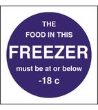 Image of E3630 Food In This Freezer Sign