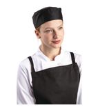 Image of A206-S Chef Skull Cap Polycotton Black - S