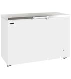 GM200SS 185 Ltr White Chest Freezer With Stainless Steel Lid