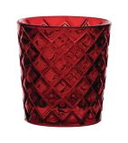 HX655 Criss Cross Nightlight Holders Red (Pack of 12)