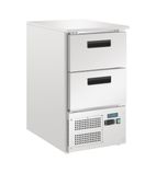 G-Series GH332 Medium Duty 65 Ltr 2 Drawer Stainless Steel Refrigerated Prep Counter
