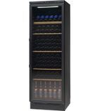 VKG571 377 Ltr Upright Single Glass Door Black Single Zone Wine Cooler