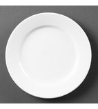 Image of Whiteware CB478 Wide Rimmed Plates 165mm (Pack of 12)