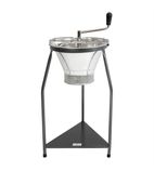 J426 Tinned Steel Triturator with 3mm sieve & Stand 390mm