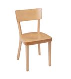 Image of DC356 Plain Side Chairs Natural Beech (Pack of 2)