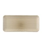 FS811 Harvest Norse Linen Organic Coupe Rect Platter 338x155mm (Pack of 6)