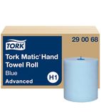 Image of Matic DT739 Paper Hand Towel Rolls Blue H1 2-Ply 150m (Pack of 6)