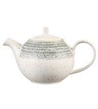Studio Prints Homespun DM427 Stone Grey Teapot 426ml (Pack of 4)
