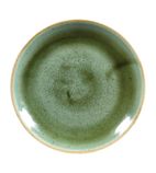 DF997 Round Coupe Plates Samphire Green 165mm (Pack of 12)