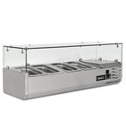 TOP1200CR 3 x 1/3GN & 1 x 1/2GN Refrigerated Countertop Food Prep Display Topping Unit
