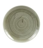 Patina HC808 Antique Round Coupe Plates Green 217mm (Pack of 12)