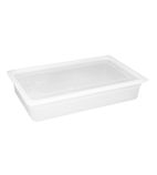 Image of GJ511 Polypropylene 1/1 Gastronorm Container with Lid 100mm (Pack of 2)