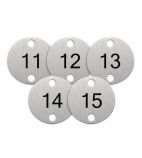 Image of DY772 Table Numbers Silver (11-15) (Pack of 5)