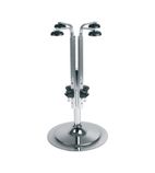 D2116 Bottle Stand Portable Rotary 4 x 0.75 - 1ltr
