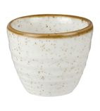 HC829 Round Dip Pots Barley White Ripple 57ml / 2oz Pack of 12)