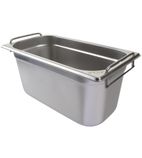 CB188 Stainless Steel 1/3 Gastronorm Tray With Handles 150mm