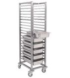 SCT1600 Stainless Steel Gastronorm Tray Trolley