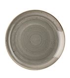 DK555 Round Coupe Plates Peppercorn Grey 165mm (Pack of 12)