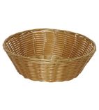 T363 Poly Wicker Round Food Basket (Pack of 6)