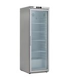 HSG40 305 Ltr Upright Single Glass Door Stainless Steel Display Fridge