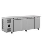 Jade HJC4-SA 715 Ltr 4 Door Stainless Steel Refrigerated Prep Counter