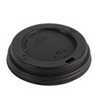 Image of CW717 Coffee Cup Lids Black 340ml / 12oz and 455ml / 16oz (Pack of 50)