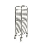 HEA130 380w x 557d mm Stainless Steel Self Assembly Gastronorm Trolley 20 Tier 1/1