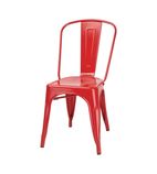 Bistro GL330 Side Chairs Steel Red (Pack of 4)