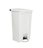 K956 Step On Pedal Bin White 87 Ltr