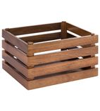 Superbox Natural Acacia Wooden Crate 350 x 290mm