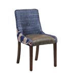 CX420 Bath Dining Chair Vintage with Helbeck Midnight Back Saddle Ash Seat