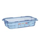 GP574 ABS Food Storage Container Blue GN 1/4 65mm