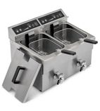BIF2 2 x 8 Ltr Electric Countertop Twin Tank Induction Fryer (2 x Basket)