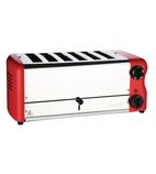 Esprit CH188 6 Slice Traffic Red Toaster With Elements & Sandwich Cage