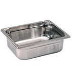 K145 Stainless Steel Perforated 1/2 Gastronorm Tray 100mm