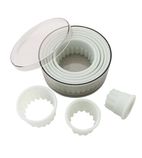 GT140 Serrated Round Pastry Cutters (Pack of 9)