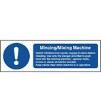 W270 Mincing Mixing Machine Safety Sign
