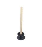 F3571 Sink Plunger Large With Wooden Handle