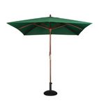 GH989 Square Double Pulley Parasol 2.5m Diameter Green